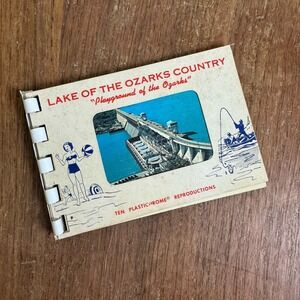 Lake of the Ozarks Country‎ Souvenir Album Mid Century Vacation 10 Photos